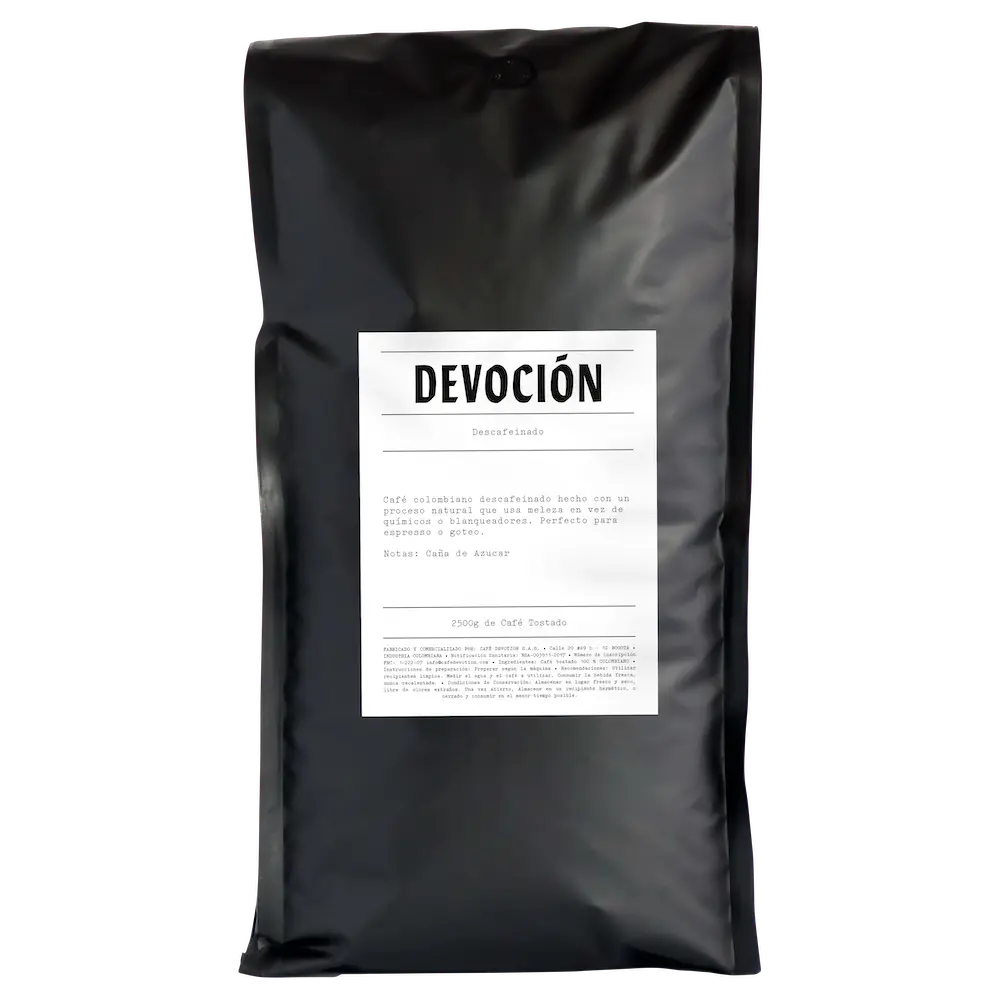 DESCAFEINADO - 2.5KG - Devoción Colombia