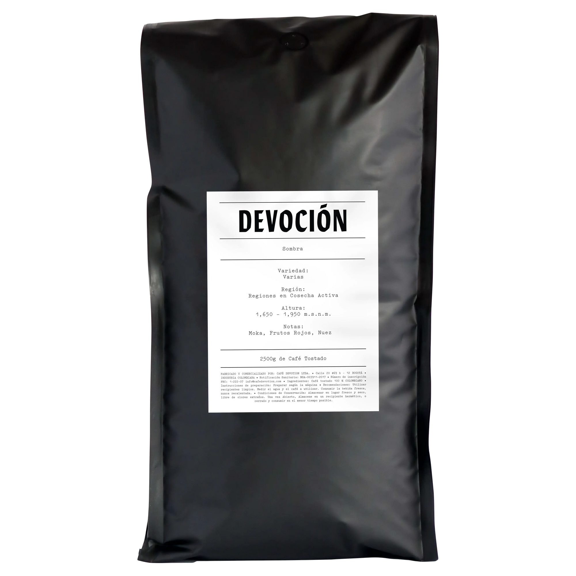 SOMBRA - 2.5KG - Devoción Colombia